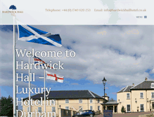 Tablet Screenshot of hardwickhallhotel.co.uk